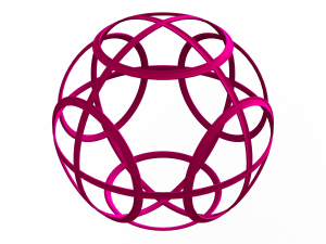 Wireframe Shape Geometric Petanque Ball 3D Принт Модель
