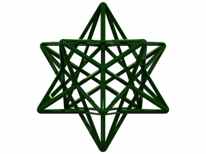 Wireframe Shape Stellated Dodecahedron 3D Baskı Modeli