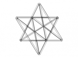 Wireframe Shape Stellated Dodecahedron 3D Baskı Modeli