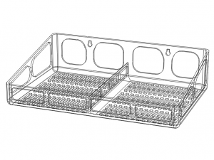 Wall Mounted Multi Purpose Shelf Model Cetak 3D