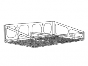 Wall Mounted Multi Purpose Shelf Model Cetak 3D