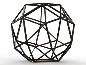 Wireframe Snub Cube 3D Принт Модель