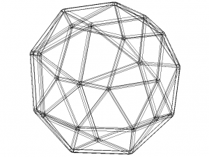 Wireframe Snub Cube 3D Принт Модель