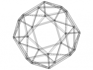 Wireframe Snub Cube 3D Принт Модель