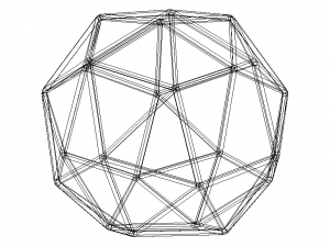 Wireframe Snub Cube 3D Принт Модель