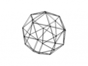 Wireframe Snub Cube 3D Принт Модель