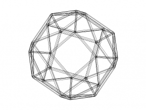 Wireframe Snub Cube 3D Принт Модель