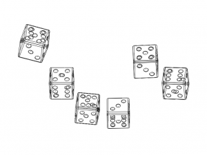 6 Sided Plastic Dice Set 3D Принт Модель