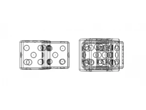 6 Sided Plastic Dice Set 3D Print Model