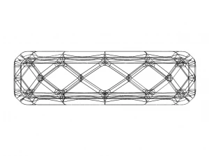 Wireframe Shape Geometric Ring 3D Print Model