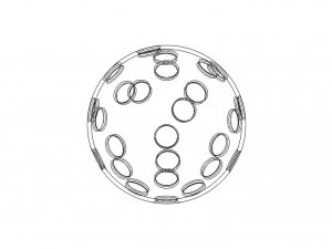 Plastic Field Hockey Floorball 3Dプリントモデル