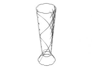 Spiral Complex Vase Modèles 3D en vedette