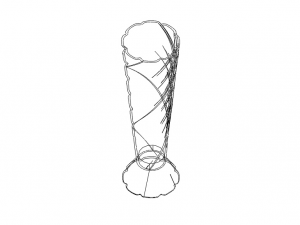 Spiral Complex Vase Modèles 3D en vedette