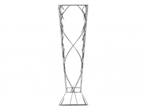 Spiral Complex Vase Modèles 3D en vedette