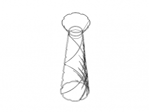 Spiral Complex Vase Modèles 3D en vedette