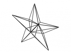 Wireframe Shape Geometric Star 3D Принт Модель