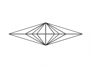Wireframe Shape Geometric Star 3D Принт Модель