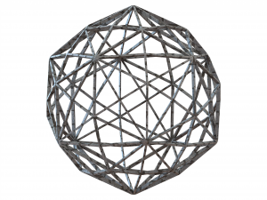 Wireframe Shape Disdyakis Triacontahedron 3D Принт Модель