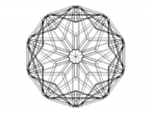 Wireframe Shape Great Dodecahedron Modelo de Impressão 3D