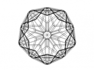 Wireframe Shape Great Dodecahedron Modelo de Impressão 3D