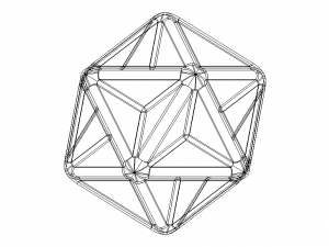 Wireframe Shape Great Dodecahedron Modelo de Impressão 3D