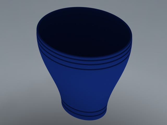 Office Waste Bin Plastic 3D Print Model .c4d .max .obj .3ds .fbx .stl .blend 