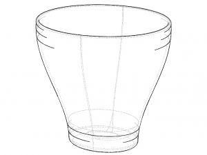 Office Waste Bin Plastic 3D Print Model