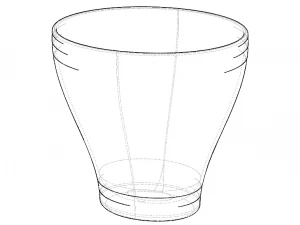 Pattumiera per ufficio in plastica Modello di stampa 3D