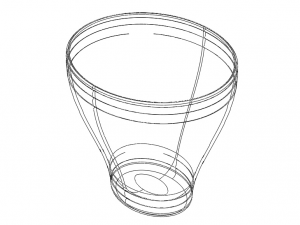 Office Waste Bin Plastic 3D Print Model