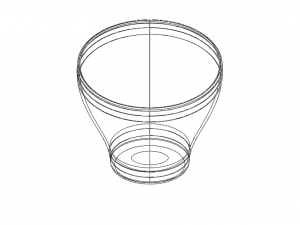 Office Waste Bin Plastic 3D Print Model
