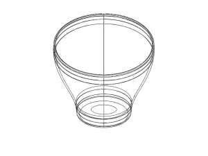 Pattumiera per ufficio in plastica Modello di stampa 3D