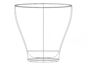 Pattumiera per ufficio in plastica Modello di stampa 3D