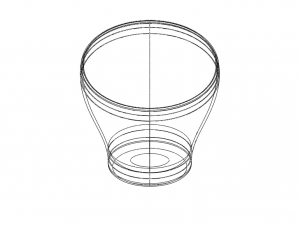 Office Waste Bin Plastic 3D Print Model