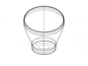 Pattumiera per ufficio in plastica Modello di stampa 3D