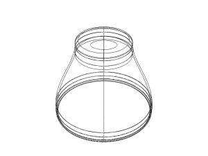Office Waste Bin Plastic 3D Print Model