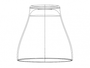 Office Waste Bin Plastic 3D Print Model