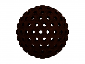 Wireframe Shape Geometric Spikes Ball 3D Baskı Modeli