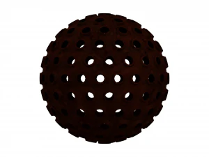 Wireframe Shape Geometric Spikes Ball 3D Print Model