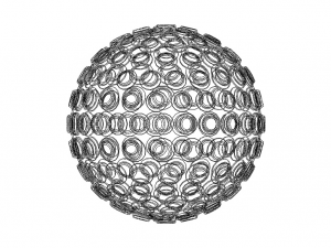 Wireframe Shape Geometric Spikes Ball 3D Baskı Modeli