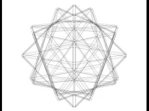 Wireframe Shape Compound of Five Octahedra 3Dプリントモデル