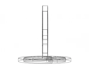 Plastic Peace Symbols Stand 3D Print Model