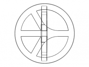 Plastic Peace Symbols Stand Model Cetak 3D