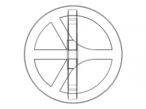 Plastic Peace Symbols Stand 3D Print Model