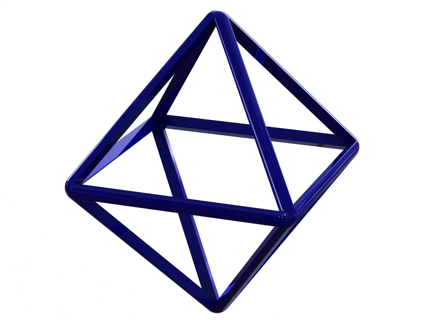 Wireframe Shape Octahedron 3D Print Model .c4d .max .obj .3ds .fbx .stl .blend 