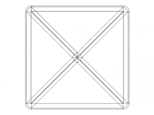 Wireframe Shape Octahedron 3D Print Model