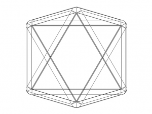 Wireframe Shape Octahedron 3D Print Model