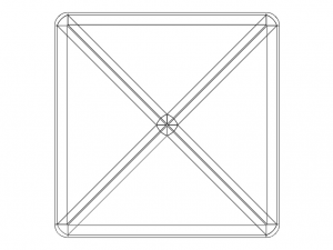 Wireframe Shape Octahedron 3D Print Model