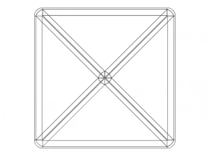 Wireframe Shape Octahedron 3D Print Model