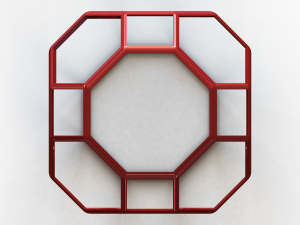 Wireframe Great Rhombicuboctahedron Model Cetak 3D