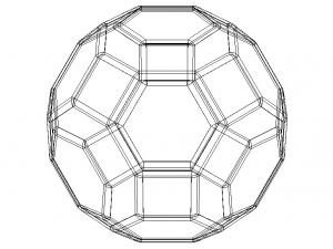 Wireframe Great Rhombicuboctahedron Model Cetak 3D